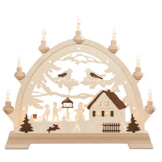 Taulin round arch children at the bird house brown