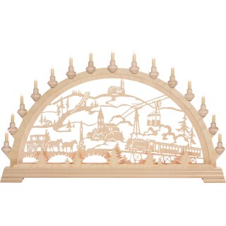Taulin candle arch "Oberwiesenthaler" - with front lighting