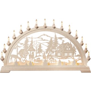 Taulin candle arch ranger house  - with front lighting