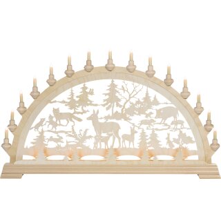 Taulin candle arch forest idyll - with front lighting