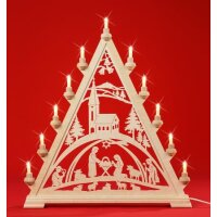 Taulin triangle arch Christi nativity with church -...