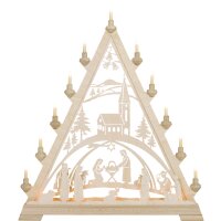 Taulin triangle arch Christi nativity with church - with...