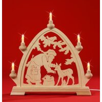 Taulin round arch Santa Claus with deer - without front...