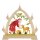 Taulin round arch Santa Claus with deer - with front lighting