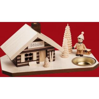 Taulin smoking house ski cottage with sled puller