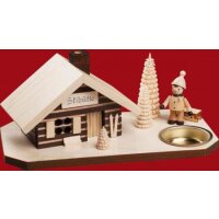 Taulin smoking house ski cottage with sled puller