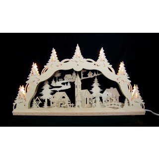 Decor and Design candle arch christmas village with children 3D