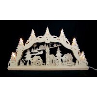 Design & Decor Schwibbogen Weihnachtsdorf mit Kindern 3D