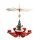 Zeidler hanging pyramid angel red, 6-armed