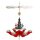 Zeidler hanging pyramid winter kids red, 6-armed