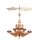 Zeidler hanging pyramid angel nature, 6-armed