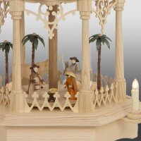 Seidel column pyramid gothic with turned manger figures