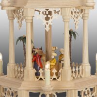 Seidel column pyramid gothic with turned manger figures
