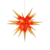 Herrnhuter Weihnachtsstern I7 gelb/roter Kern