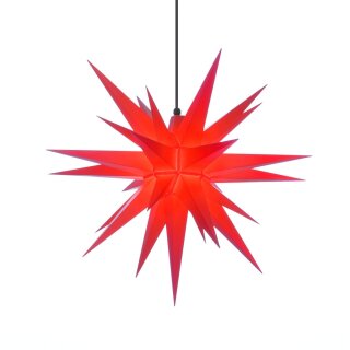 Herrnhut christmas star A7 red with lighting