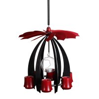 Schalling hanging pyramid Nova anthracite/ ruby red