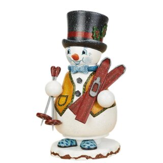 Hubrig smoker miniature snowman ski teacher