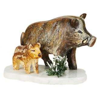 Hubrig winter kids wild boar