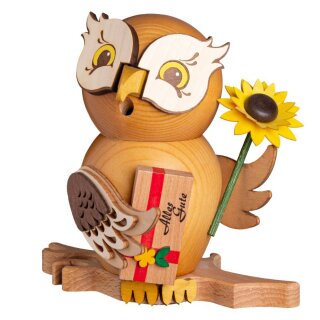 Kuhnert incense figure owl well-wisher