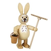 Wagner easter bunny with bucket and rake