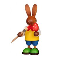 Christian Ulbricht rabbit with paintbrush