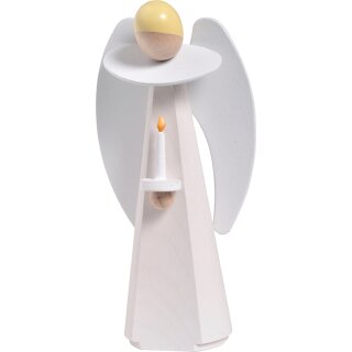 KWO Assembly angel with candle white