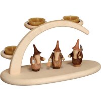 Seiffener Volkskunst eG bow for tealights gnome