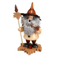 DWU Räuchermann Baumwichtel auf Ahornblatt