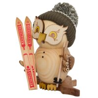 Kuhnert incense figure owl skier