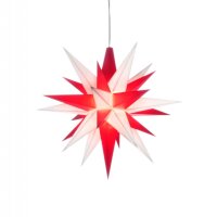 Herrnhuter Weihnachtsstern weiß/rot aus Kunststoff...