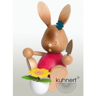 Osterpyramide mit Hasen Osterhasen Original Erzgebirge Holz Ostern Deko natur cm 