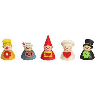 Seiffener Volkskunst eG teeter mix (set of five)