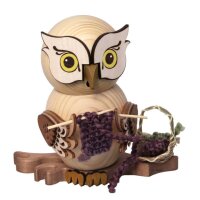 Kuhnert incense figure owl knitting owl