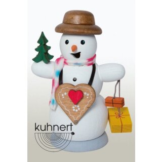 Kuhnert Smoker snowman with gingerbread heart