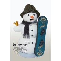 Kuhnert Smoker snowman with snowboard