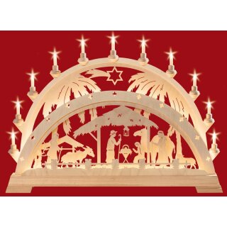 Taulin Schwibbogen Christgeburt mit Palmen