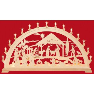 Taulin candle arch XXL Christi nativity with kings