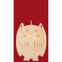 Taulin window picture owl - electric illuminated