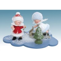 Kuhnert snowflake and Santa Claus on the cloud