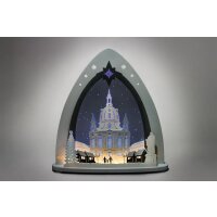 Weigla triangle arch LED woman church of Dresden