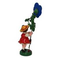 Hubrig Blumenkind / Blumenmädchen mit Stiefmütterchen groß 24 cm