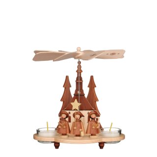 Christian Ulbricht tealight pyramid carolers nature