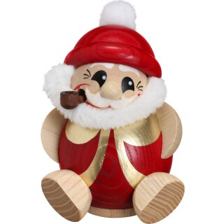 Kugelräucherfigur Nikolaus rot