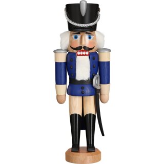 Seiffener Volkskunst eG nutcracker Husar blue glazed