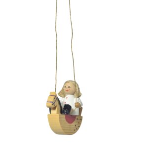 KWO Baumbehang Puppe auf Schaukelpferd