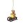 KWO tree decoration teddy on sled