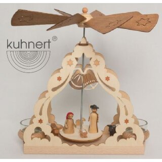 Kuhnert Teelichtpyramide mit Krippe