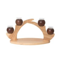 Kuhnert candle arch/ 4 candles brown