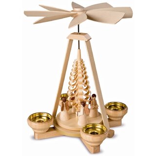 Müller tealight pyramid small with angels 1 floor