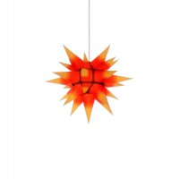 Herrnhut christmas star I4 yellow with red core